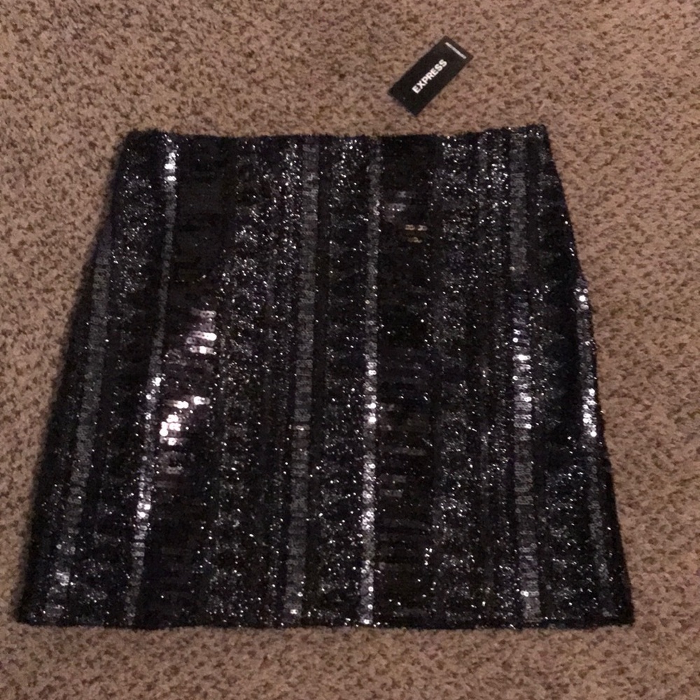 Sequin mini skirt